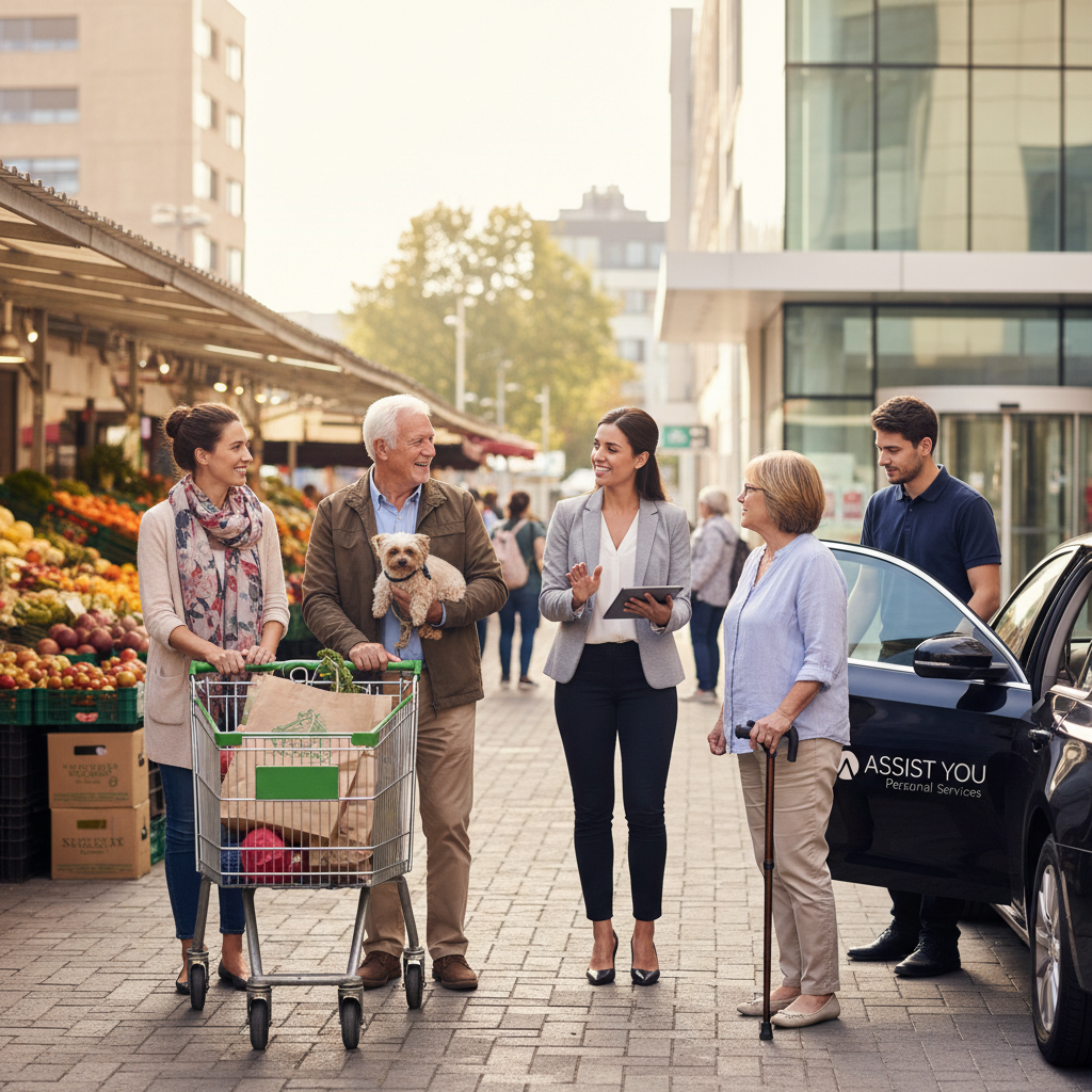 real people helping with errands and appointments for personal assistance services